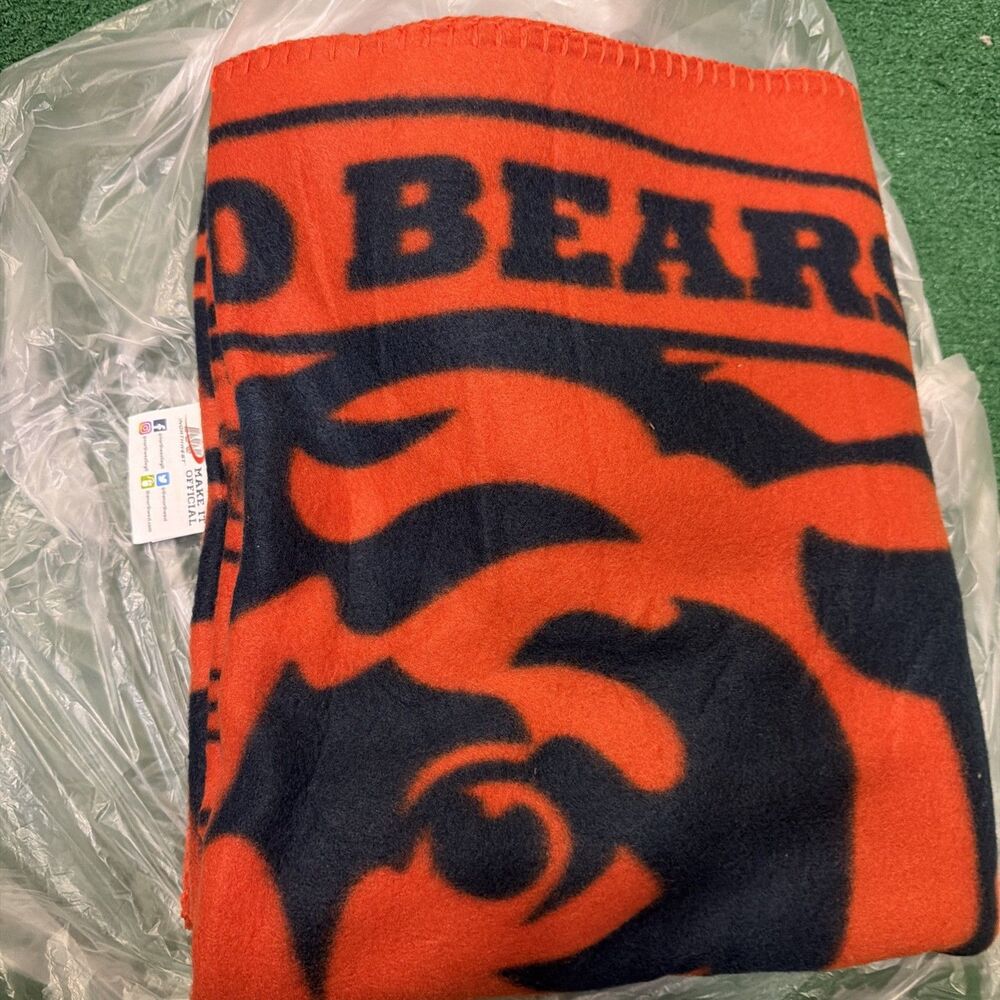 Chicago Bears Fleece Throw Stadium Blanket 50 x 60 - NEW